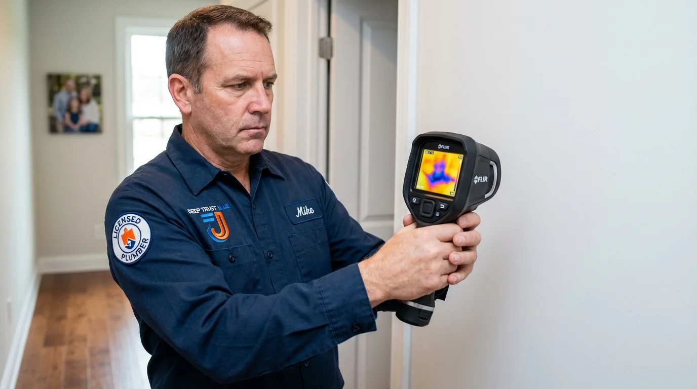 Thermal imaging leak detection by Johns Plumbing LLC in Browns Mills